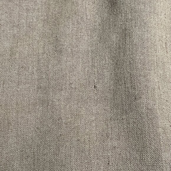 YFB Young Fabulous &Broke Linen Shirt Dress Olive Green Button Front Oversize M - Picture 10 of 10